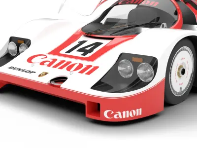 Porsche 956 Group C 1982 Canon Racing HQ 3d model  3D model