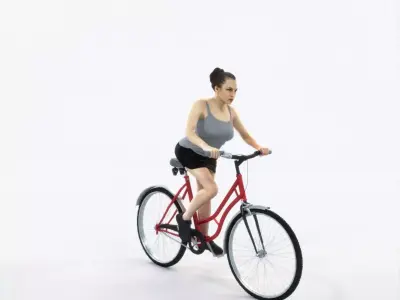 Dream 01B bicycle bike Sports Woman Low-poly 3D model