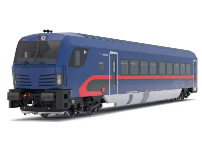 Siemens Vectrain locomotive OBB nightjet 3D model