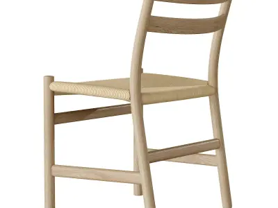 Carl Hansen SH900 and CH47 Dining Set 3D model