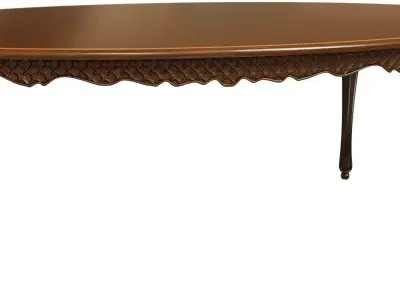 Classic table with carvings 2400 3D model