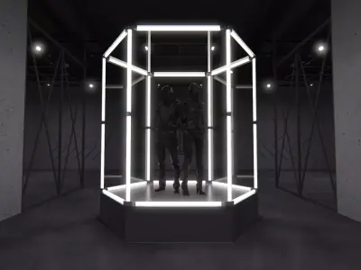 Transparent Booth Photo Opportunity 3 3D model