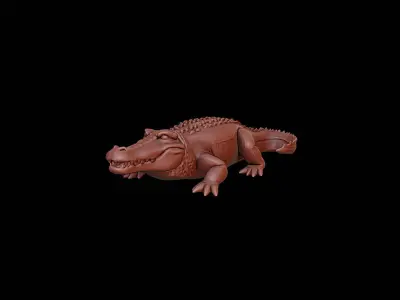 Crocodile Animal Sculpture 3D print model purchase
