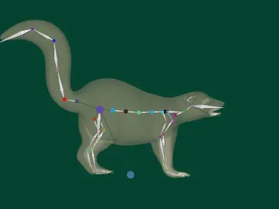 Skunk Mammal Animal 3D model