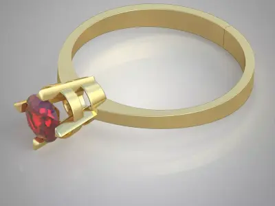 Diamond ring 0449 3D printable model9 Free 3D print model