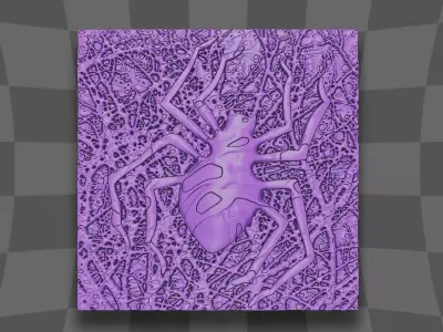 A poisonous spider for home decoration 3D print model