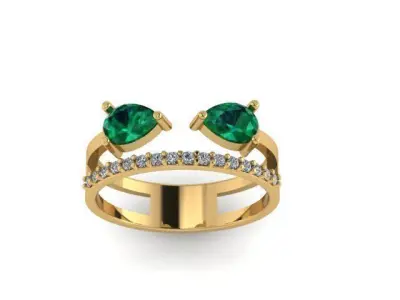 gold ring 3D model buy