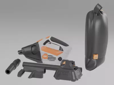 Handheld Electric Vacuum Cleaner 3D Model 3D model