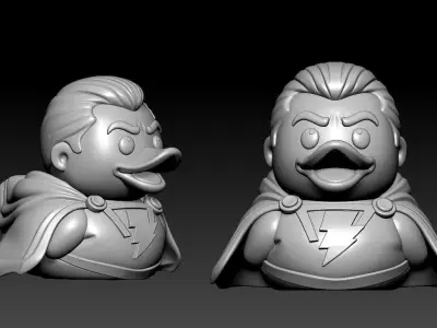 DC comic character Shazam urban vibe 3D print model