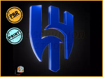 Al Hilal logo - Cinematic - 3D print 3D model