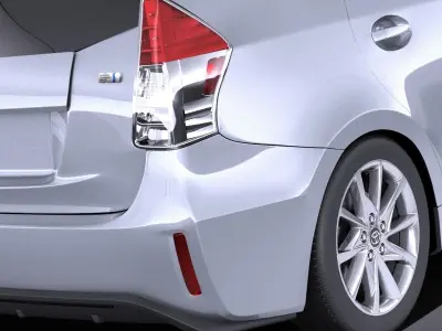 Toyota Prius V 2017 VRAY 3D model