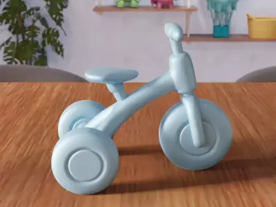 Miniature Kids Bike - 368 3D print model