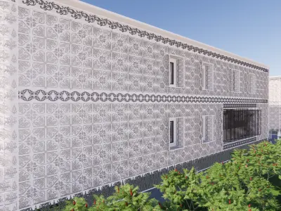 The Companion Building Of Sambas Cultural Centre 3D model