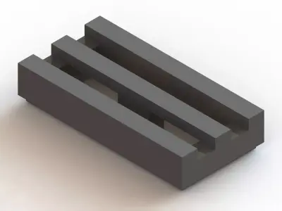 Lego Corrugated Plate Free 3D model