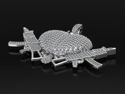 Hearts N Guns 3D print model