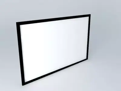 Framed city photo Free 3D model