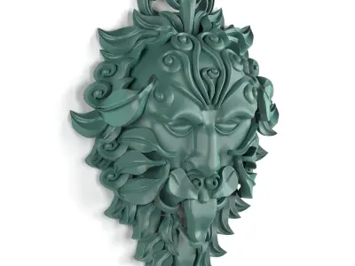 green man statue 3D model