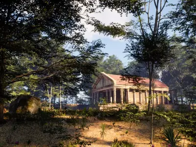 Forest Environment Unreal Engine 5 Low-poly 3D model