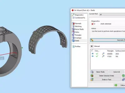 Mens Ring Jewelry Brand Gold 3D print model