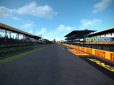 F1 Italy Track Low-poly 3D model