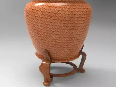 Decorative Vase Free low-poly 3D model