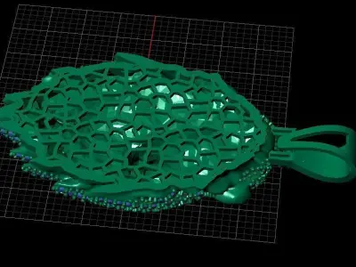  lion necklace 3D print model