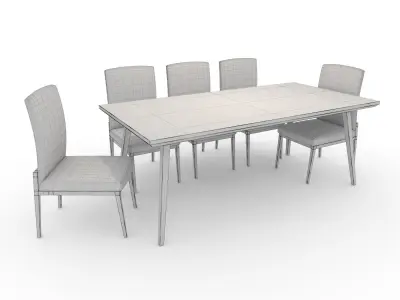 Dining Set 1 3D model