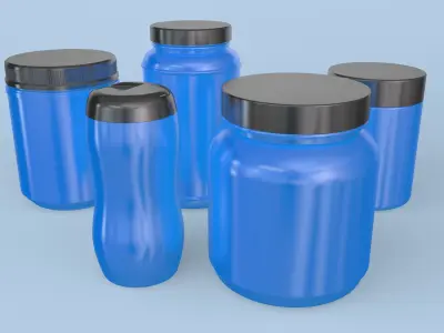 Jars Set 3D model