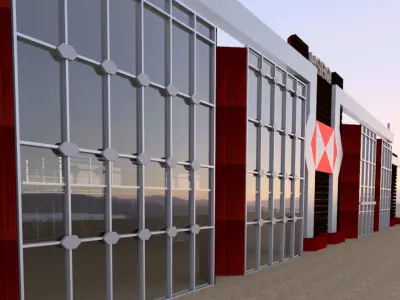 Revit Bank Design HSBC 3D model