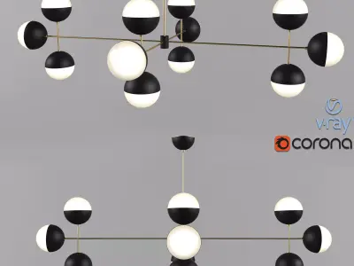 Ball Ceiling Light 3D model