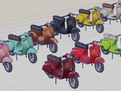 Indos  scooters  3D model