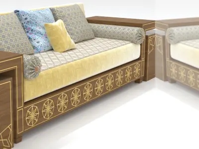 ARABIC SOFA MAJLIs 3D model