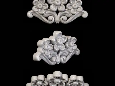 Classic carved 111 3D model