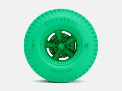 15x10 Torq Thrust D Wheel Firestone Dragster Cheater Slick 3D print model