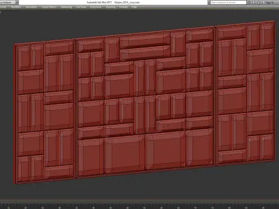Headboard Premium 3d model Low-poly 3D model