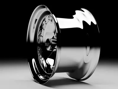 US Wheel 26 Series Chrome Blade 3D model