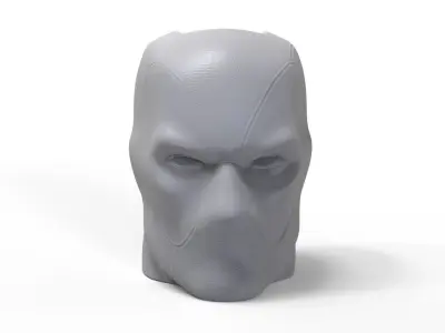 Sculpted DEADPOOL HEAD PENCIL HOLDER 3D model 3D print model