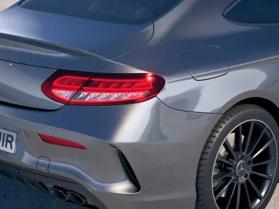 Mercedes C-class AMG Coupe 2019 3D model