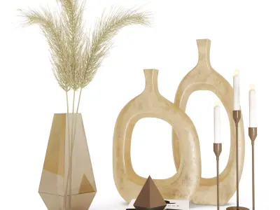 decorative set 001 3D model buy
