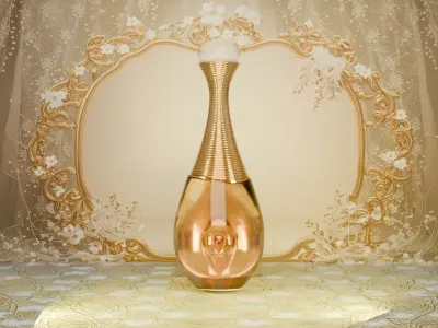 Dior jadore and Sauvage perfume 3D model and Animation  Low-poly 3D model