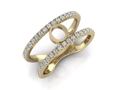 Jewelry Alphabet Ring Q 3D print model purchase