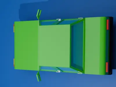 low poly car Low-poly 3D model