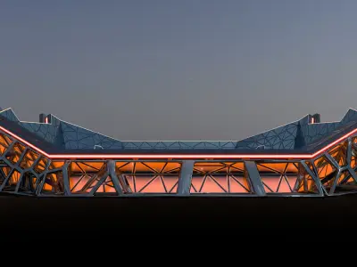 Glow Stadium 2 PBR Low-poly 3D model