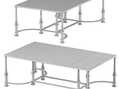 ebanista guerlain coffee table 3D model