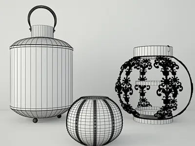 Lanterns by ZARA HOME 3D model