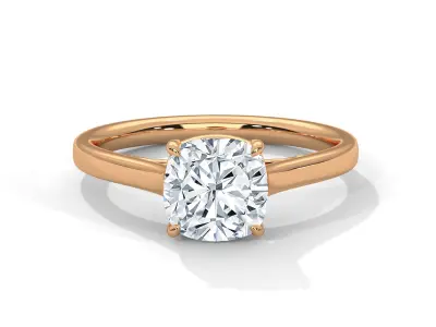 solitaire ring with detail images and 360 render videos 30 3D print model