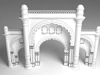 Indian Palace Entry Gate 3D model