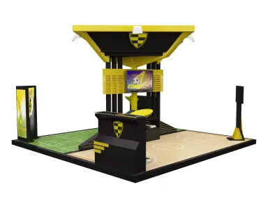 Booth Exhibition Stand a616a 3D model