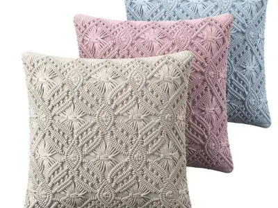 Decorative Cushions Esenkoy Cotton Geometric Pattern 3D model