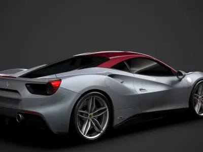 Ferrari 488 GTB The Shah 2018 3D model